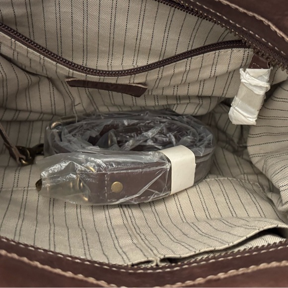 Frye Leather Satchel Brown | Melissa Style | Crossbody Strap | Like New - Picture 3 of 5